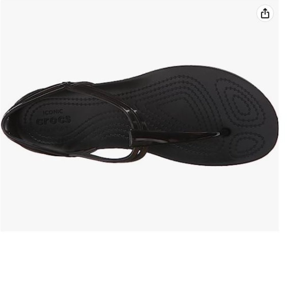 croc thong sandals with straps Isabella NWOT